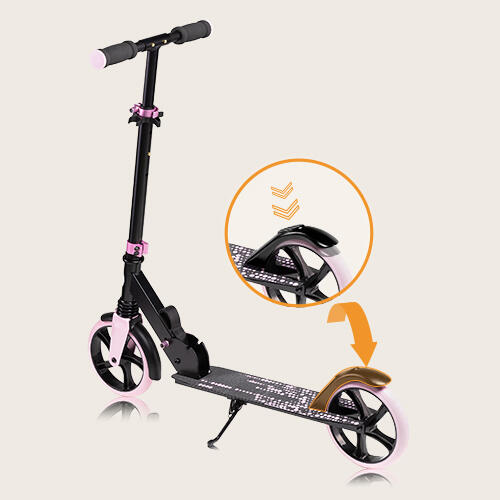 Koloběžka Lionelo Luca black carbon pink