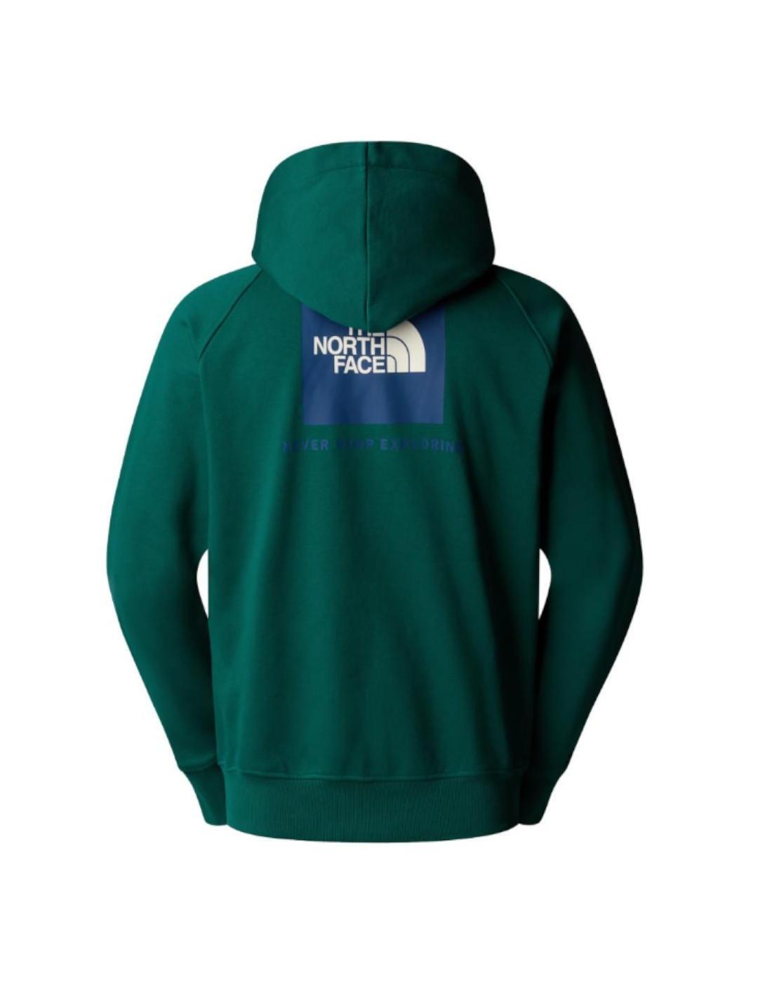 Sudaderas jerseys polares para Hombre The north face Raglan box Verde 2/2
