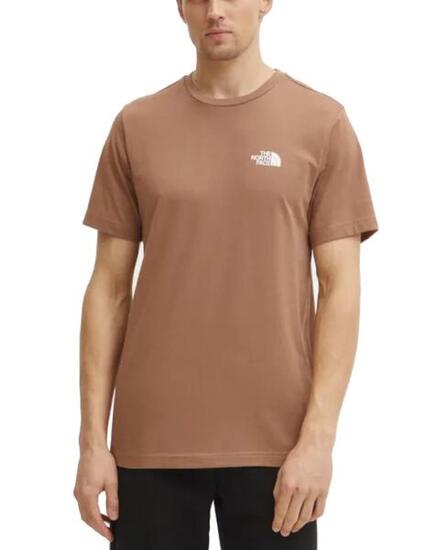 Maglietta da uomo The North Face Simple Dome Marrone.
