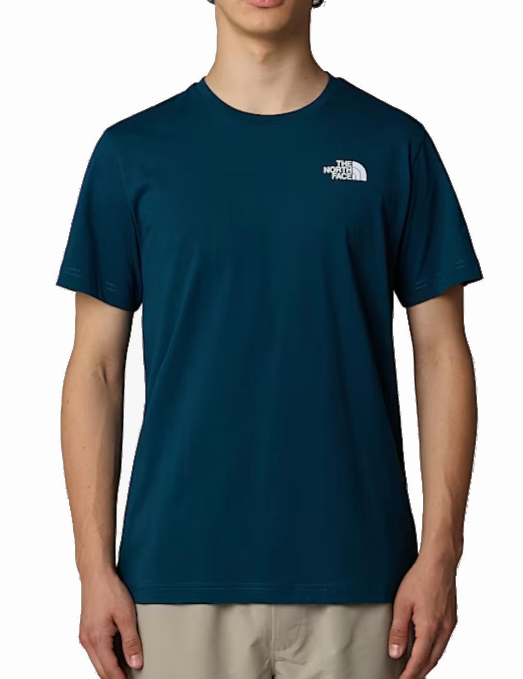 Camiseta para Hombre The north face Vertical Azul 1/2