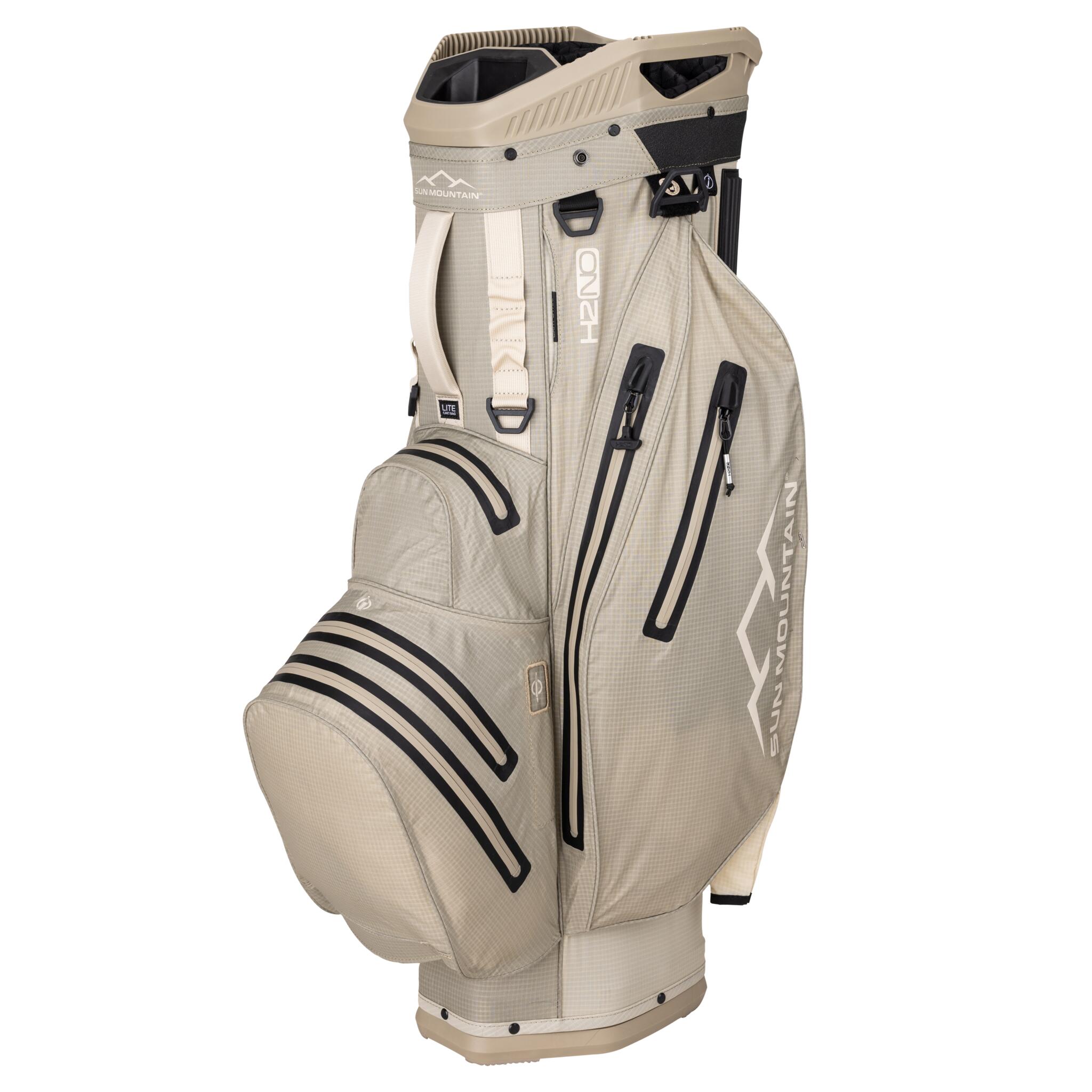 H2no lite - saco de golfe impermeável - cartbag - bege