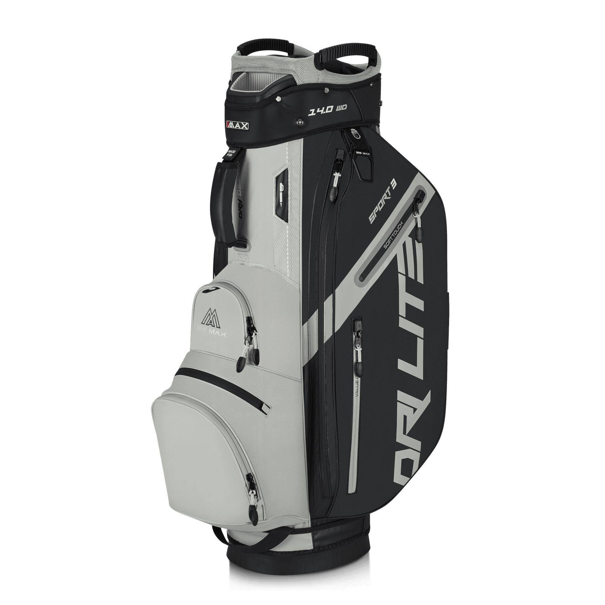 BIG MAX Dri Lite Sport 3 - Sacca da golf resistente all'acqua - Cartbag - Nero Talpa