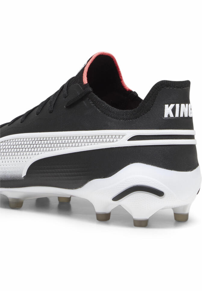 Buty piłkarskie KING ULTIMATE FG/AG PUMA Black White Fire Orchid Red