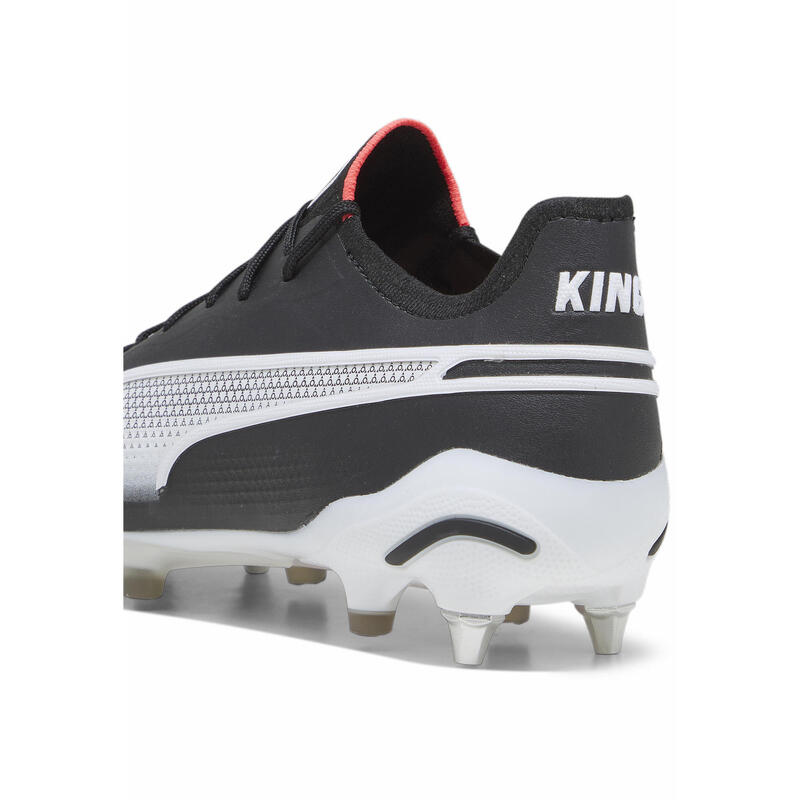 Ghete de fotbal KING ULTIMATE MxSG PUMA Black White Fire Orchid Red