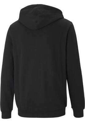 Essentials small logo hoodie met rits voor heren puma black