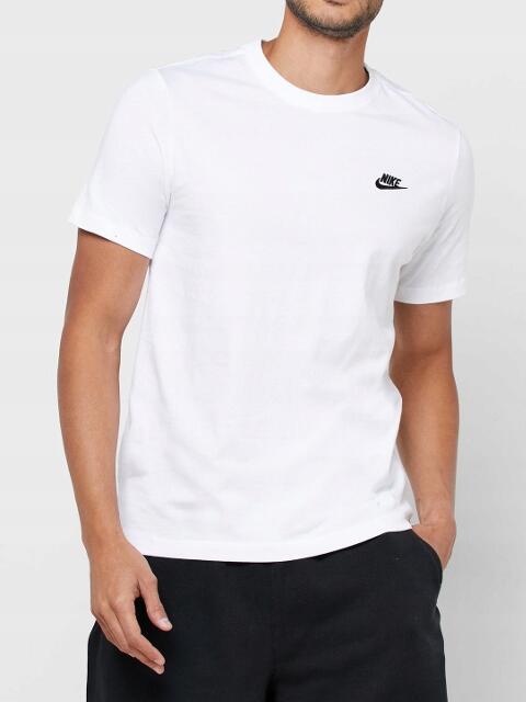 T-shirt à manches courtes pour homme Nike Sportwear club blanc 4/7