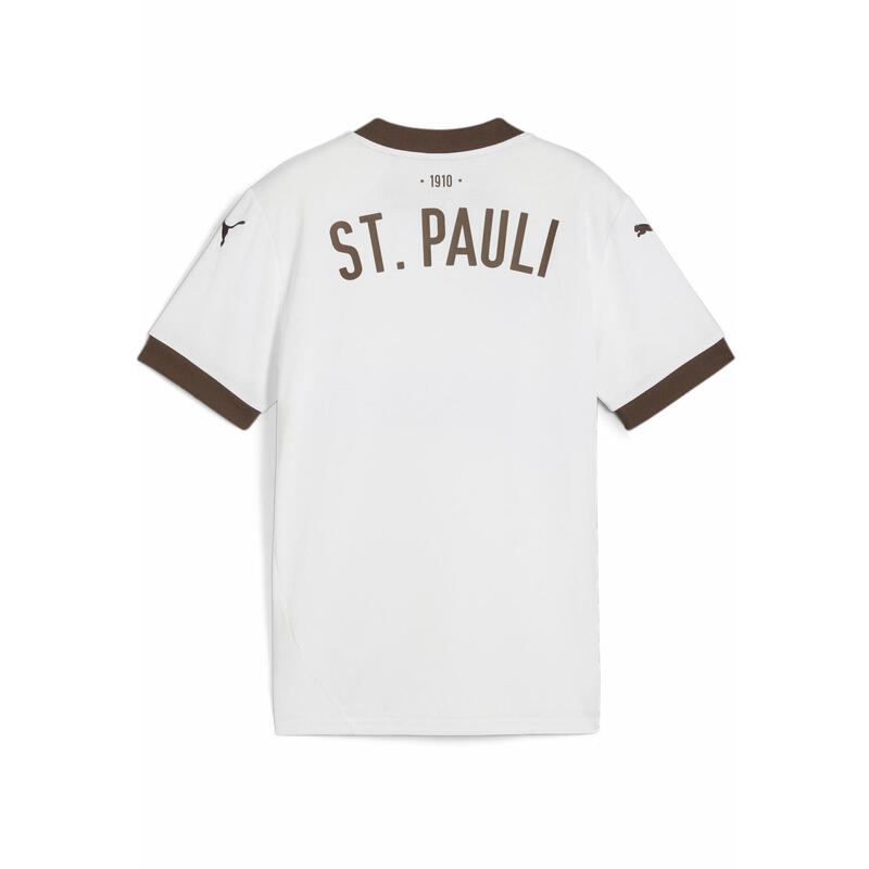 FC St. Pauli 24/25 Deplasare Tricou Tineret PUMA White Espresso Brown