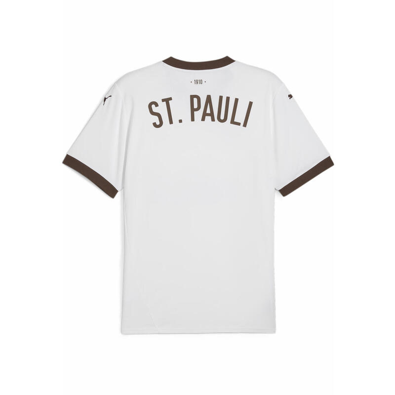 FC St. Pauli 24/25 Away Jersey Men PUMA White Espresso Brown