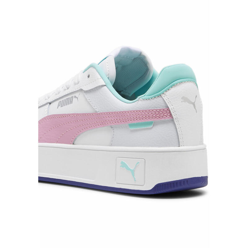 Tenisi Carina Street Tineret PUMA White Mauved Out Mint Pink Green