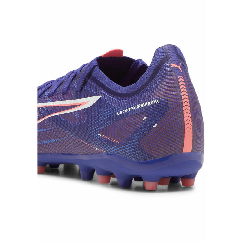 Ghete de fotbal ULTRA 5 MATCH MG PUMA Lapis Lazuli White Sunset Glow Blue Pink