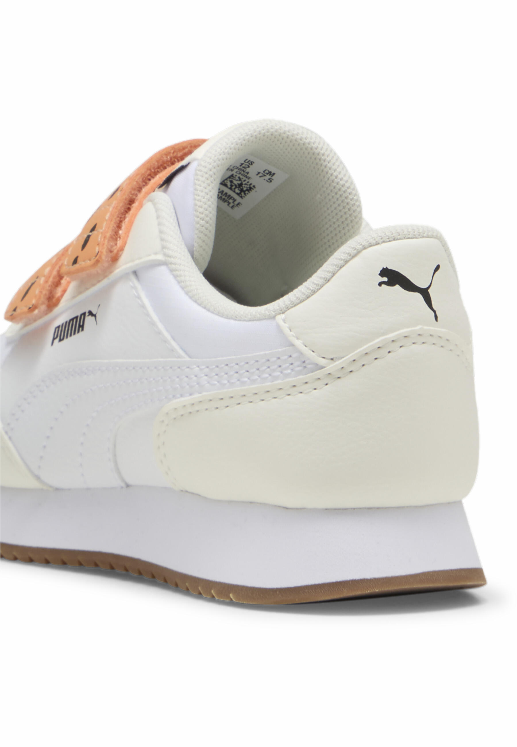 Baskets Adaptator Match Enfant PUMA Warm White Bright Melon Black Orange 2/7