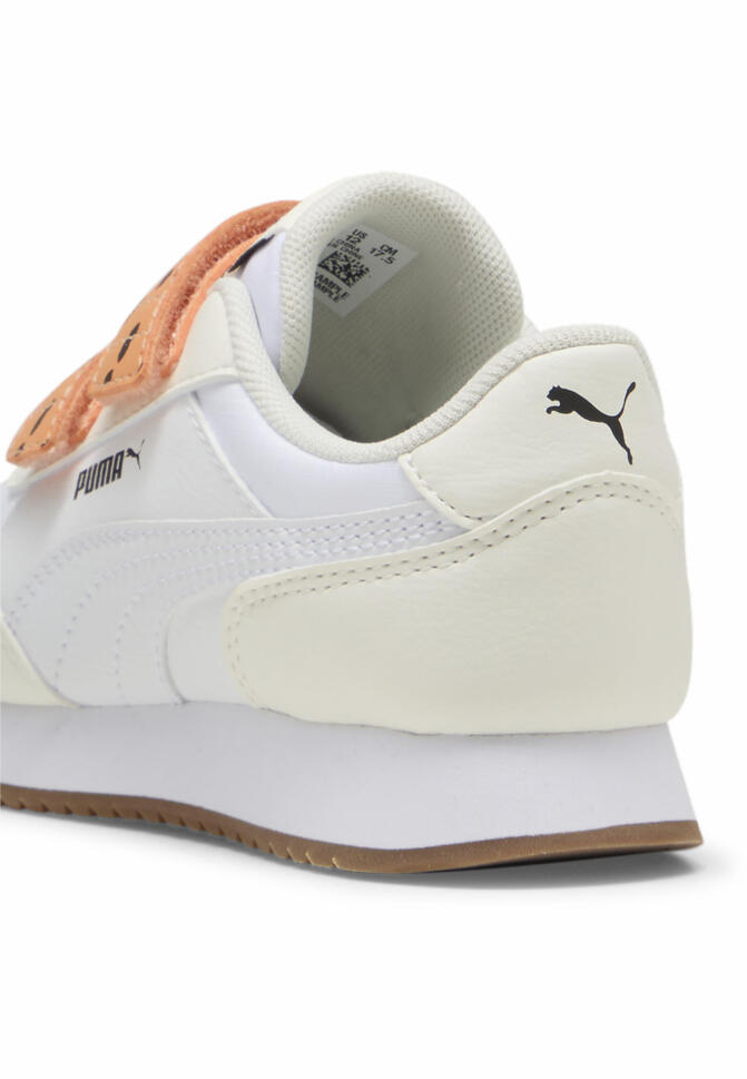 Dziecięce sneakersy Adaptor Match PUMA Warm White Bright Melon Black Orange