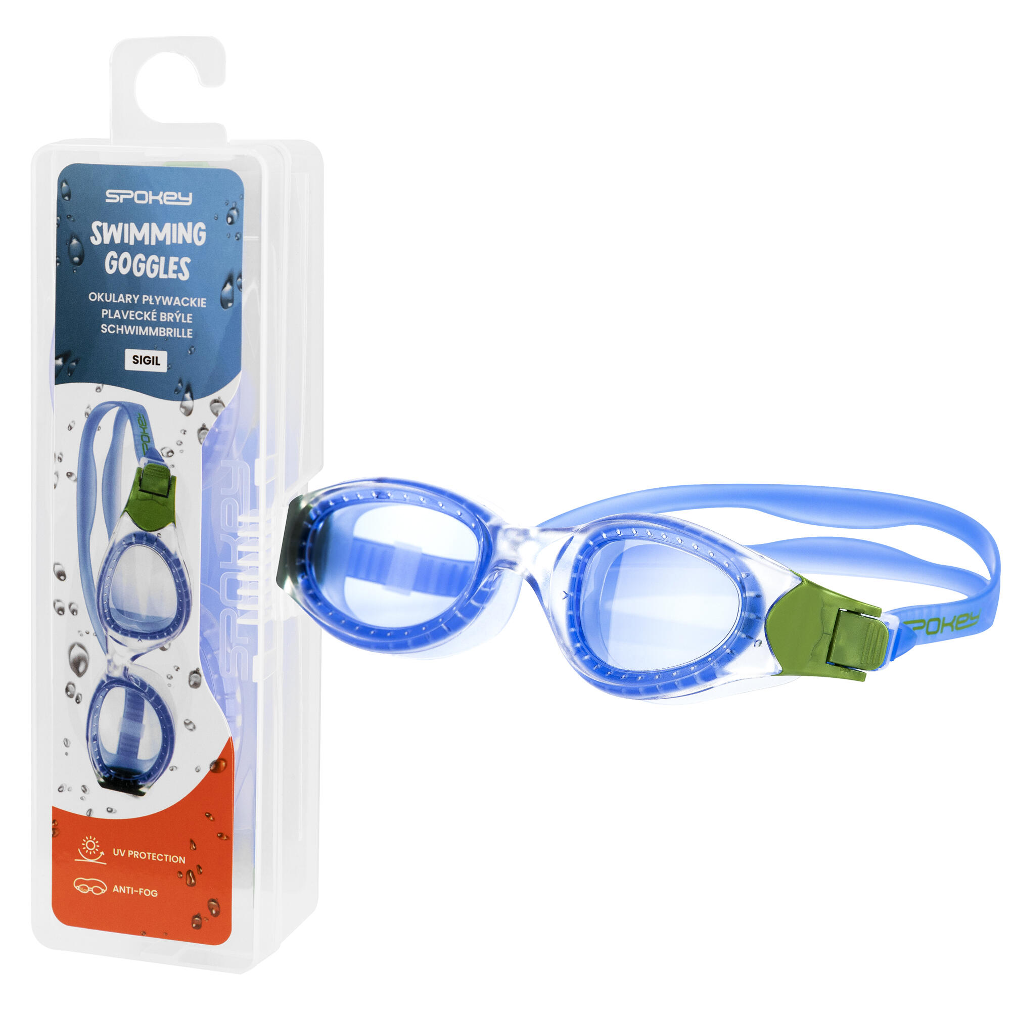Gafas de natación azules Spokey SIGIL 3/4