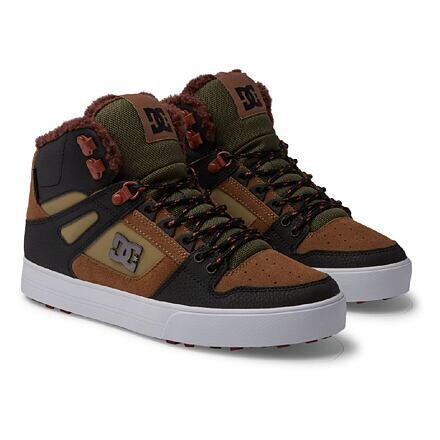 Tenisówki Dc Model Pure High-top Wc Wnt Kolor Brązowy