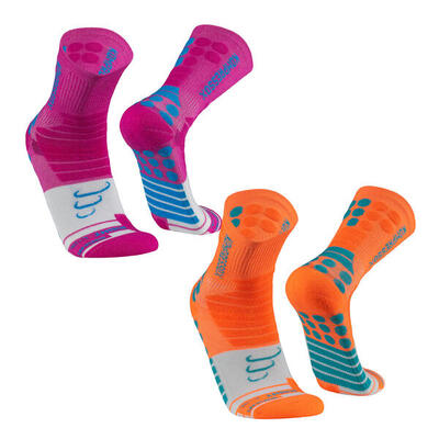 Compressiekousen hardlopen heren dames trail fiets running padel tennis sport