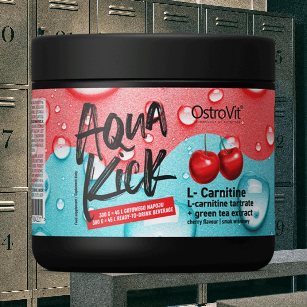 OstroVit Aqua Kick (300g) L-Carnitine - Cherry - Intra- & Post-Workout 2/3