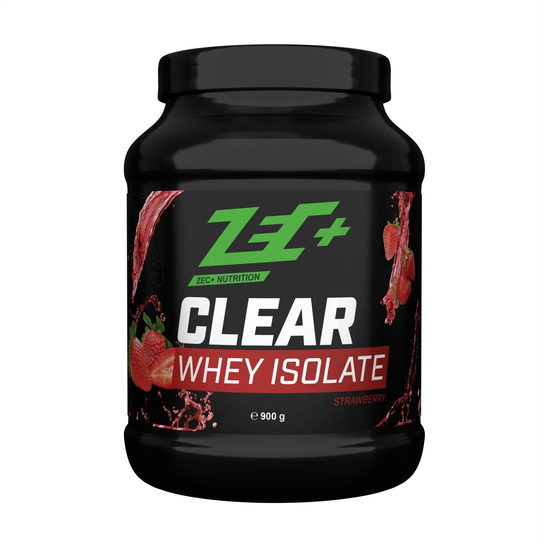 Zec+ Nutrition - Zec+ Clear Whey Isolate (900g) Strawberry - Protéines - Protéines Claires - Isolat De Whey - 900 G - Decathlon