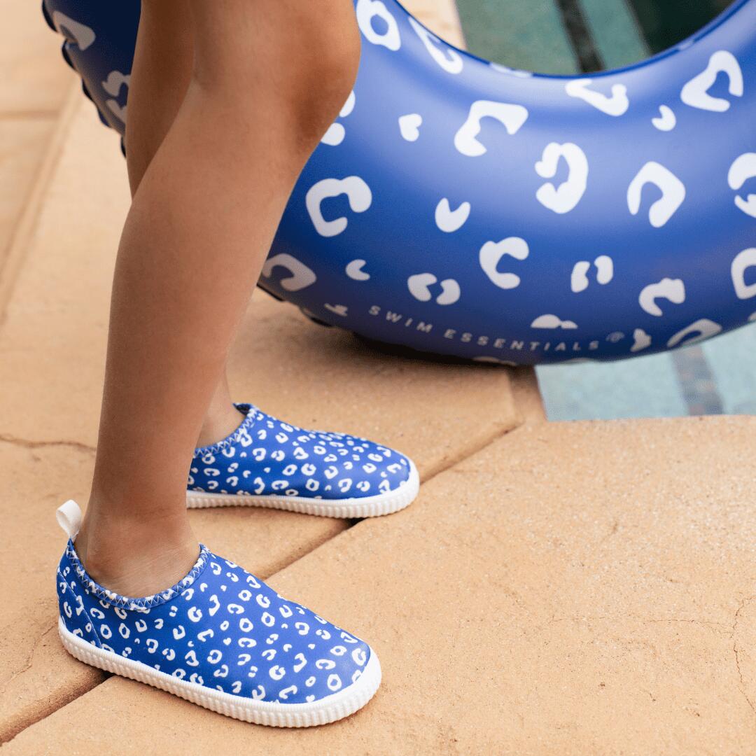 Chaussures d'eau pour enfants - Bleu - Leopard - Taille  22 2/4