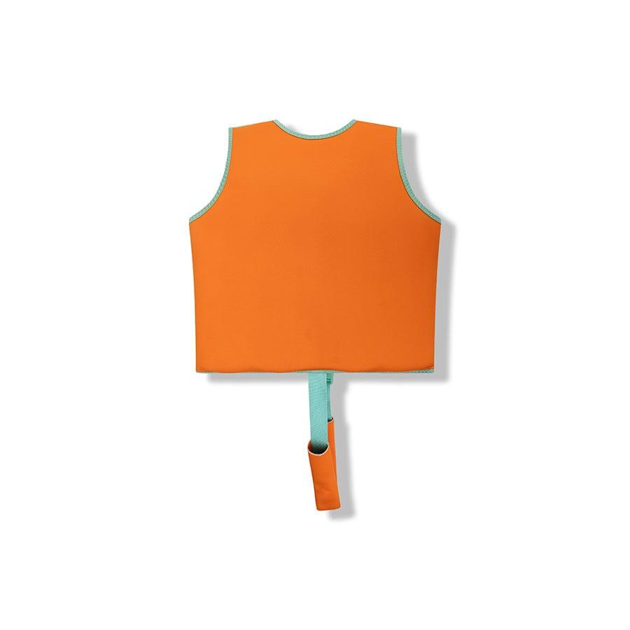 Gilet de bain - Orange/Vert - Vivid Clash - 3/6 Ans 3/3