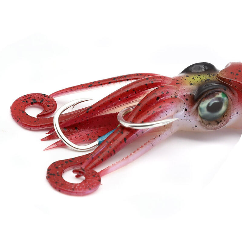 Anzuelo doble assist tentáculos jigging Xipi EVO JLC 100 mm 3/3