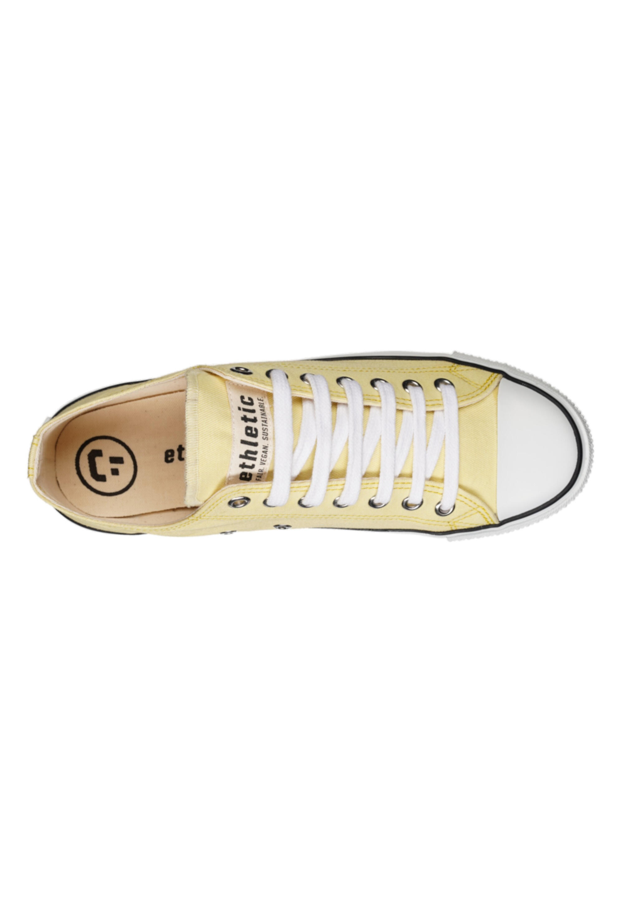Sneaker Trainer White Cap Lo Cut hellgelb atmungsaktiv 5/5