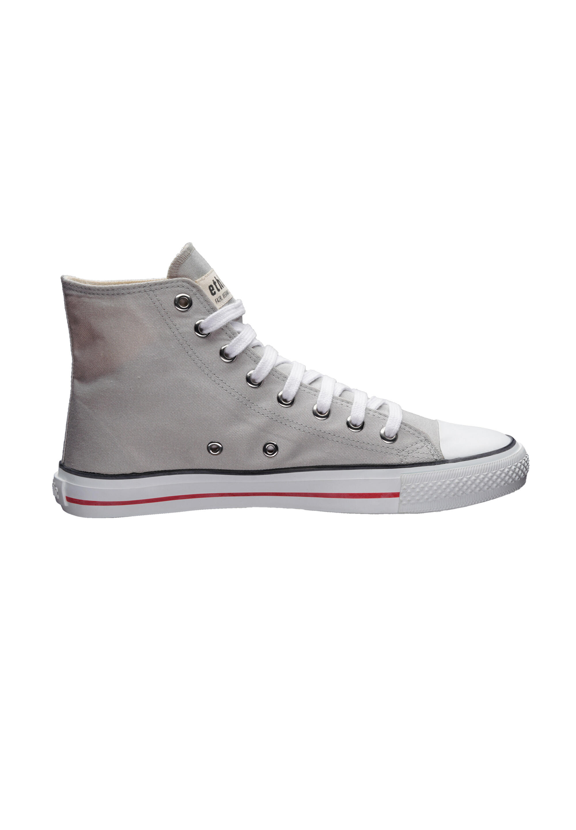 Canvas Sneaker White Cap Hi Cut grau atmungsaktiv 3/5