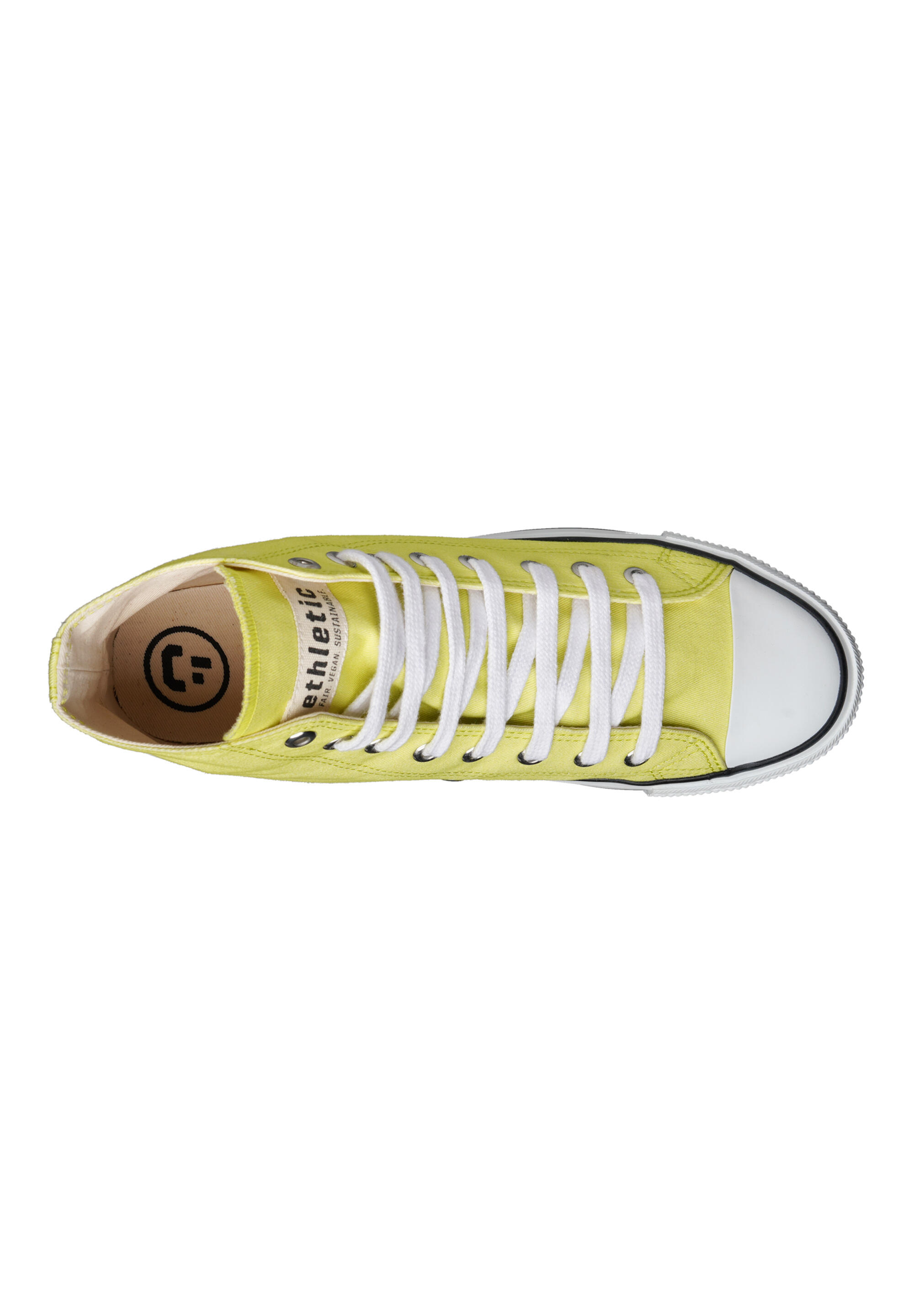 Canvas Sneaker White Cap Hi Cut hellgrün-meliert atmungsaktiv 5/5