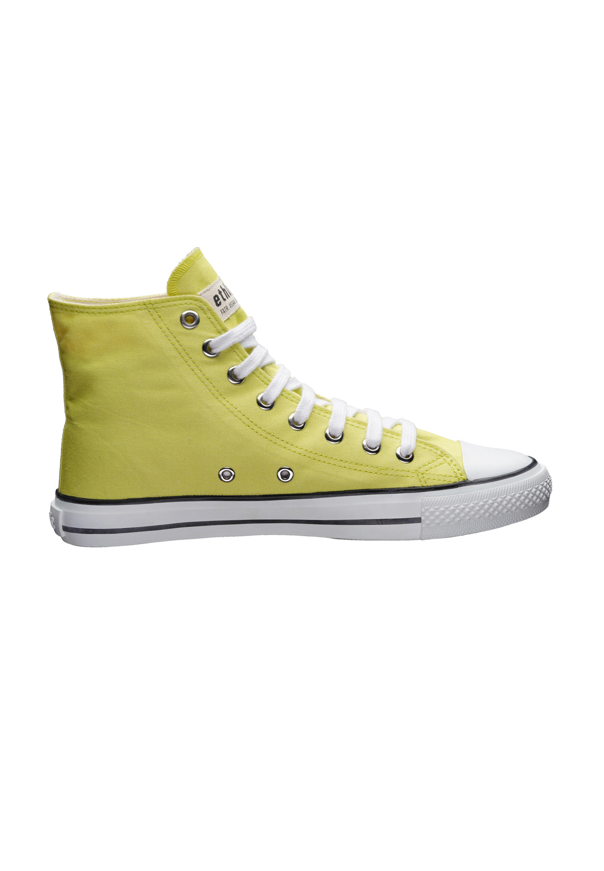 Canvas Sneaker White Cap Hi Cut hellgrün-meliert atmungsaktiv 3/5