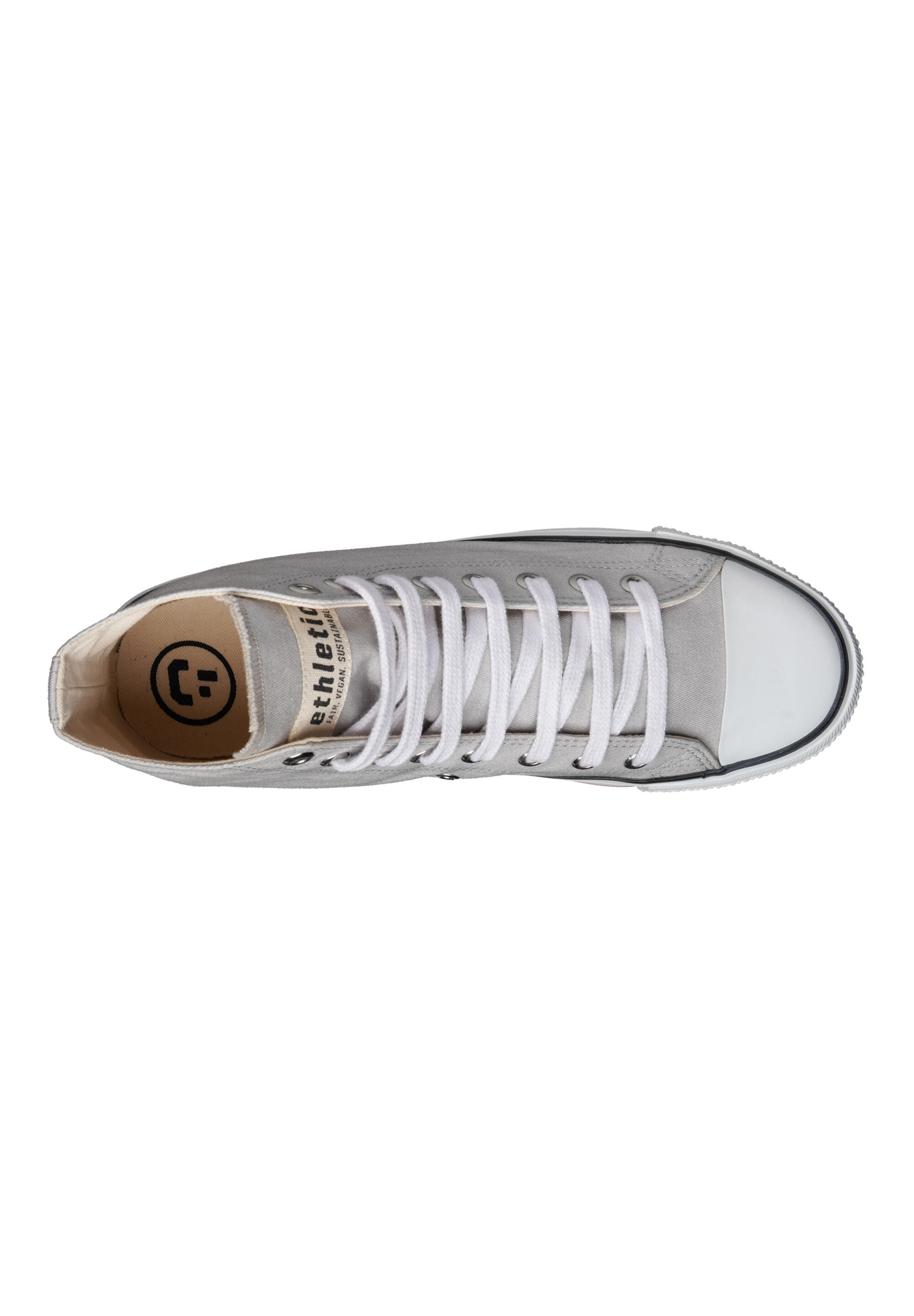 Canvas Sneaker White Cap Hi Cut grau atmungsaktiv 5/5