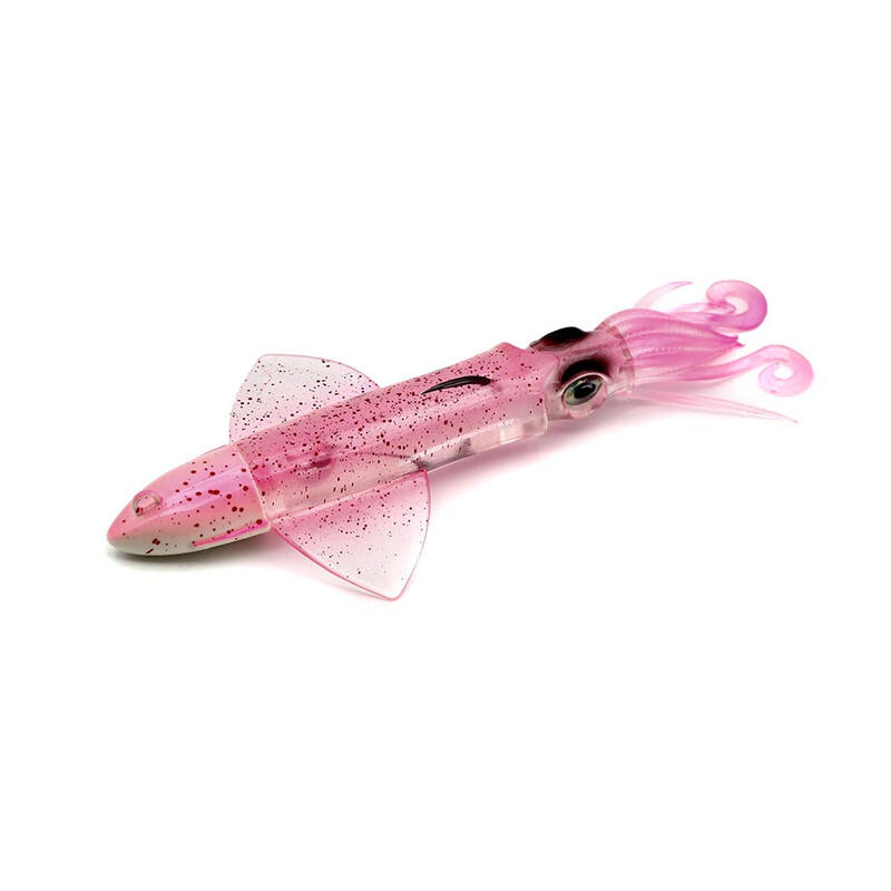 Vinilo Pesca Jigging JLC Xipi Evo 100 mm  Transparent UV  10 g 2/3