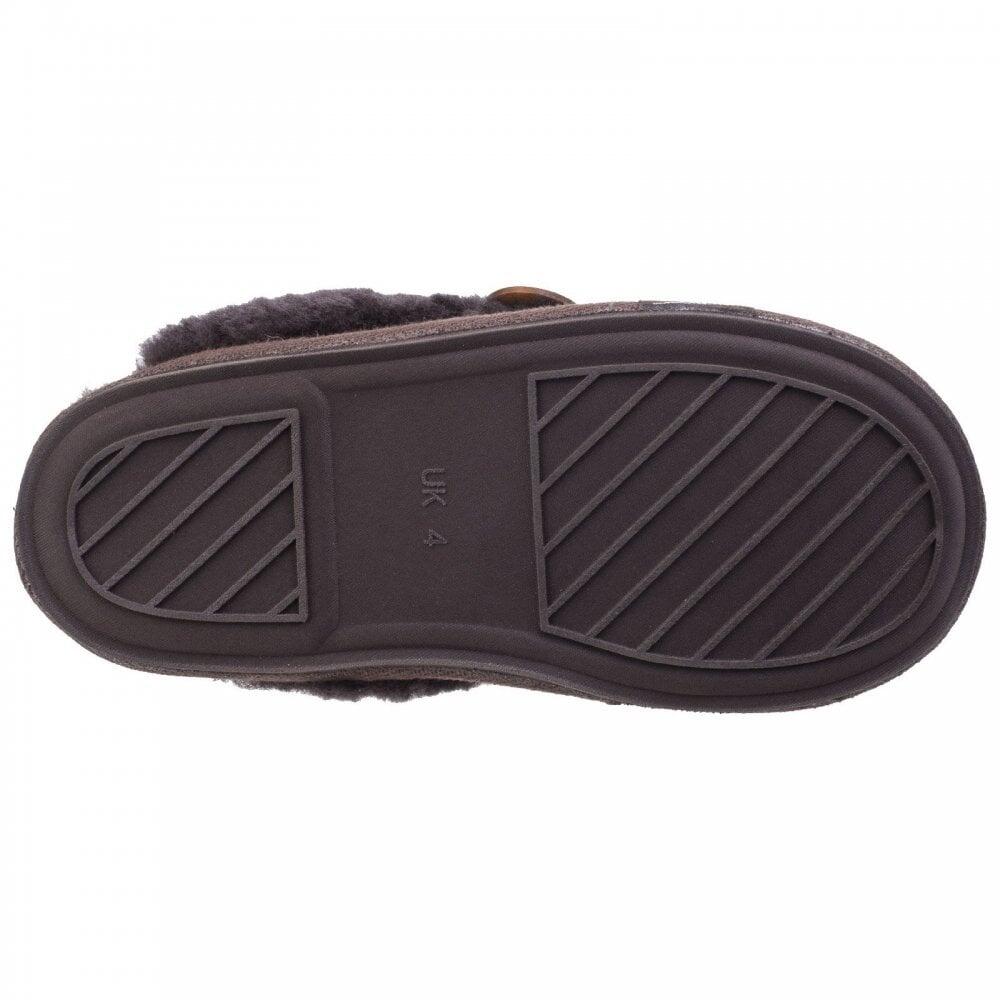Cotswold Lechlade | Chocolate | Womens Luxurouos Sheepskin Mule Slippe 5/7