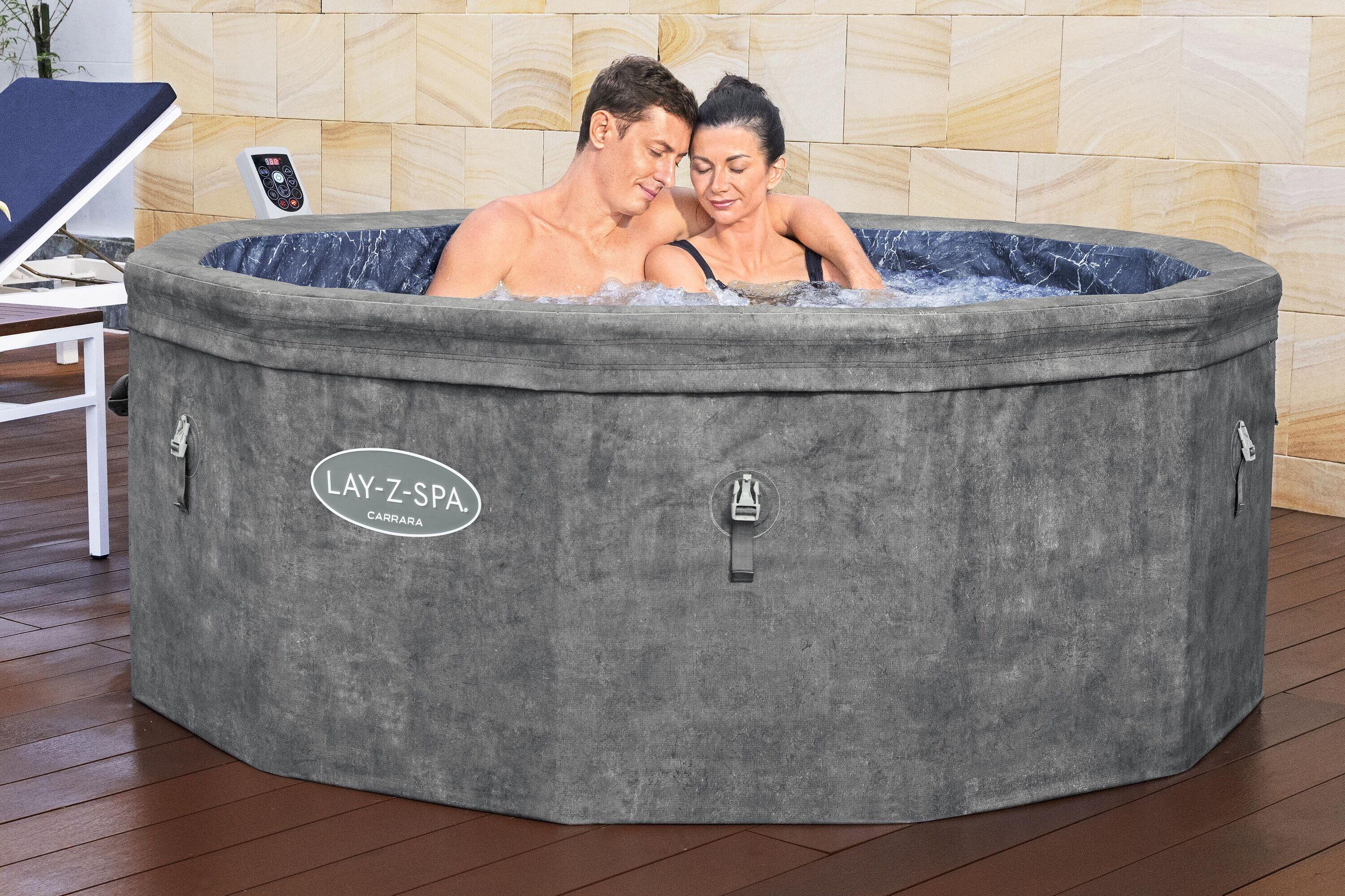 Bestway Spa semi rigide rond Lay-Z-Spa Carrara AirJet EnergySense  WiFi 4-6p 6/7
