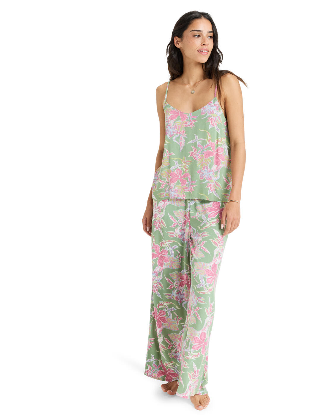 Haut à bretelles HIBISCUS ISLAND Vert Femme 4/4