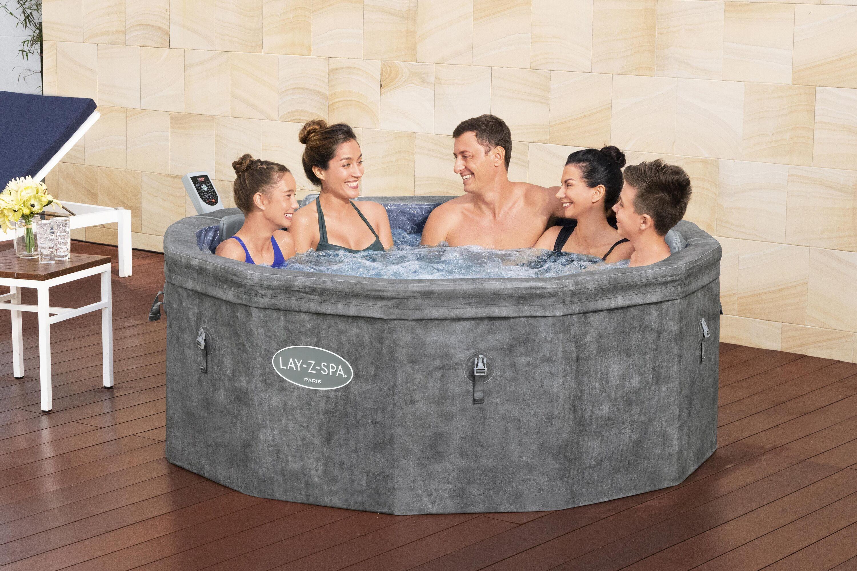 Bestway Spa semi rigide rond Lay-Z-Spa Carrara AirJet EnergySense  WiFi 4-6p 2/7