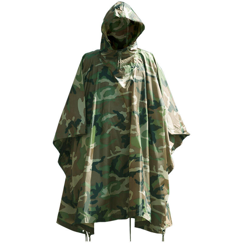 MIL-TEC Waterproof Poncho Ripstop Woodland