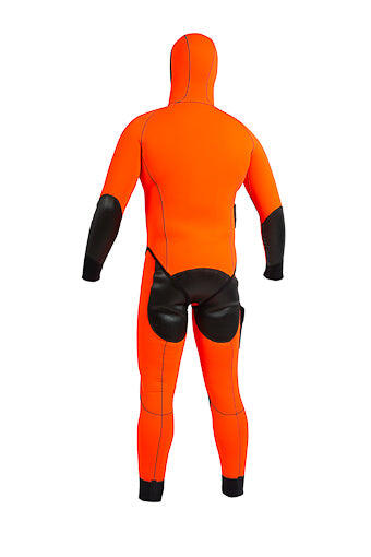 Ensemble guide pantalon Long John et veste 5 mm orange 2/4