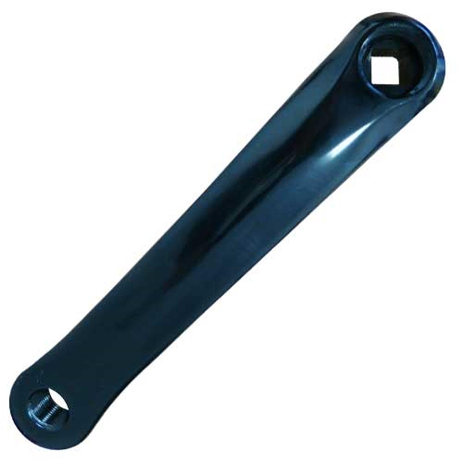 Messingschlager Kurbel AB, links, L=170mm, Aluminium, JIS-Vierkant, schwarz 1/1