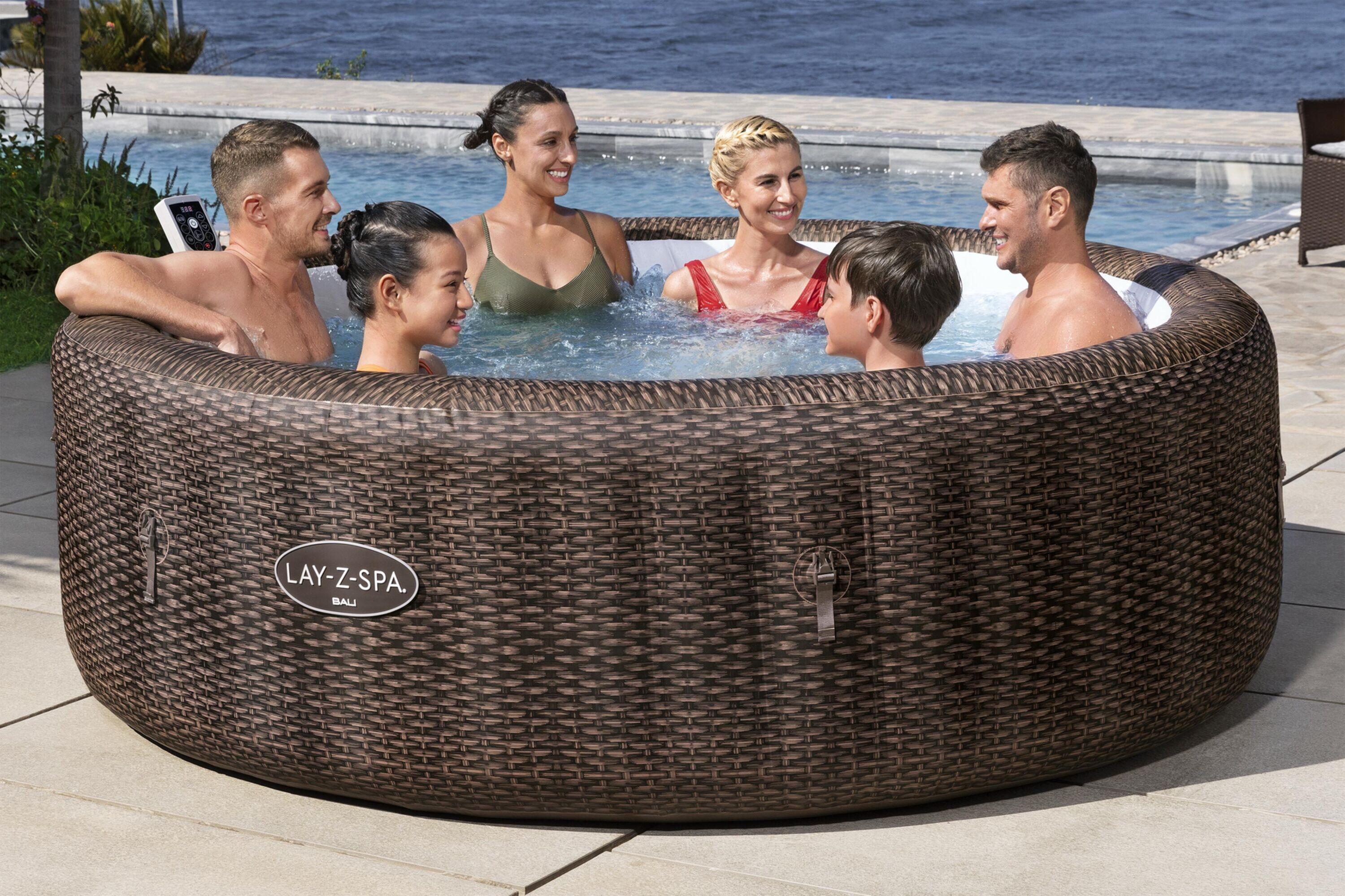 Bestway Spa gonflable rond Lay-Z-Spa Bali Smart AirJet 5-7 personnes appli 2/7