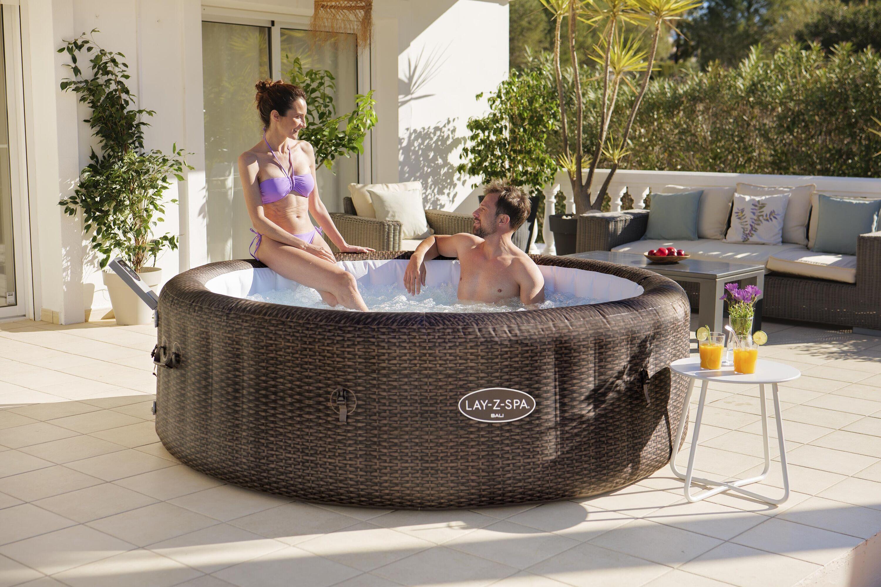 Bestway Spa gonflable rond Lay-Z-Spa Bali Smart AirJet 5-7 personnes appli 4/7