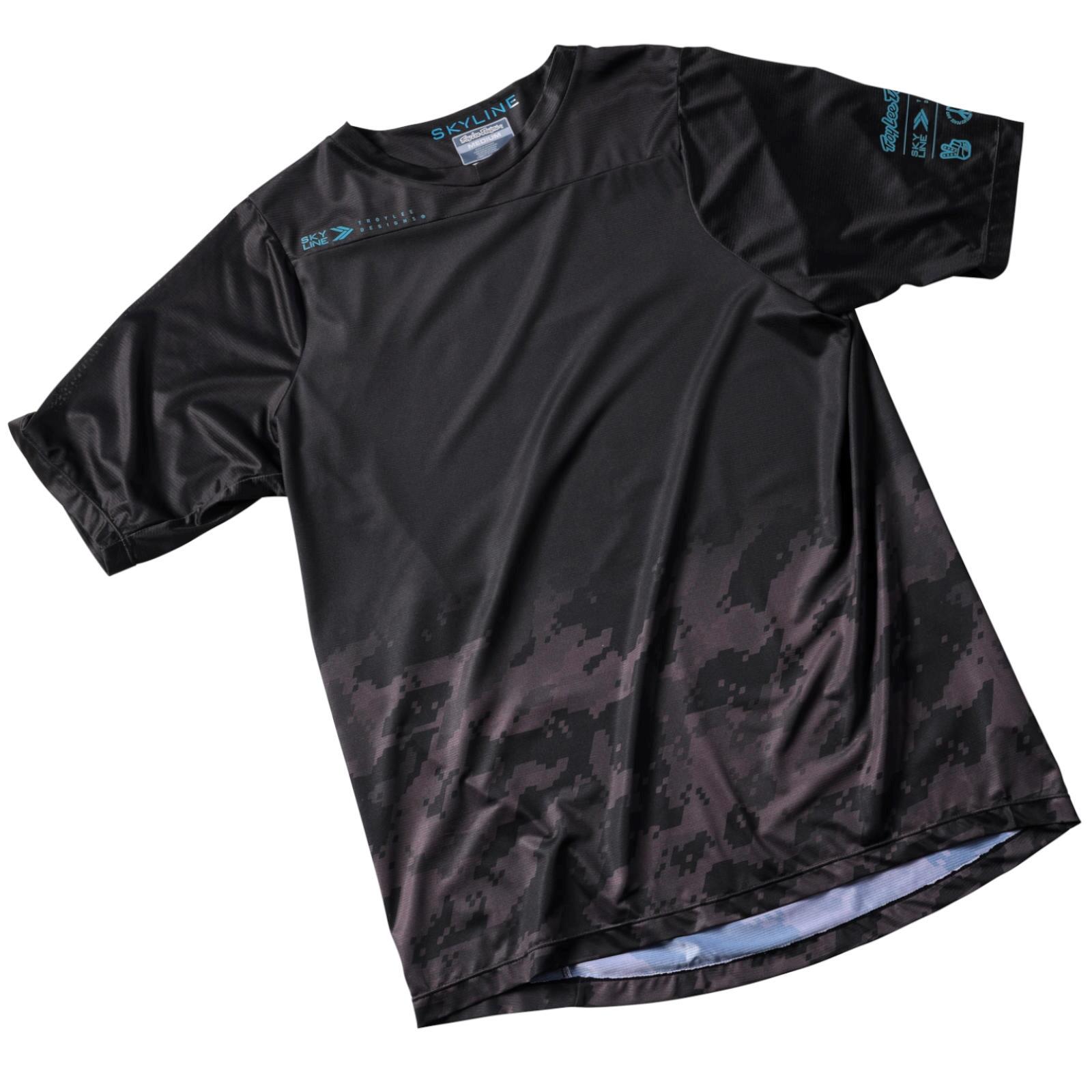 Ultralicht MTB-shirt SKYLINE met korte mouwen Zwart Heren 3/3