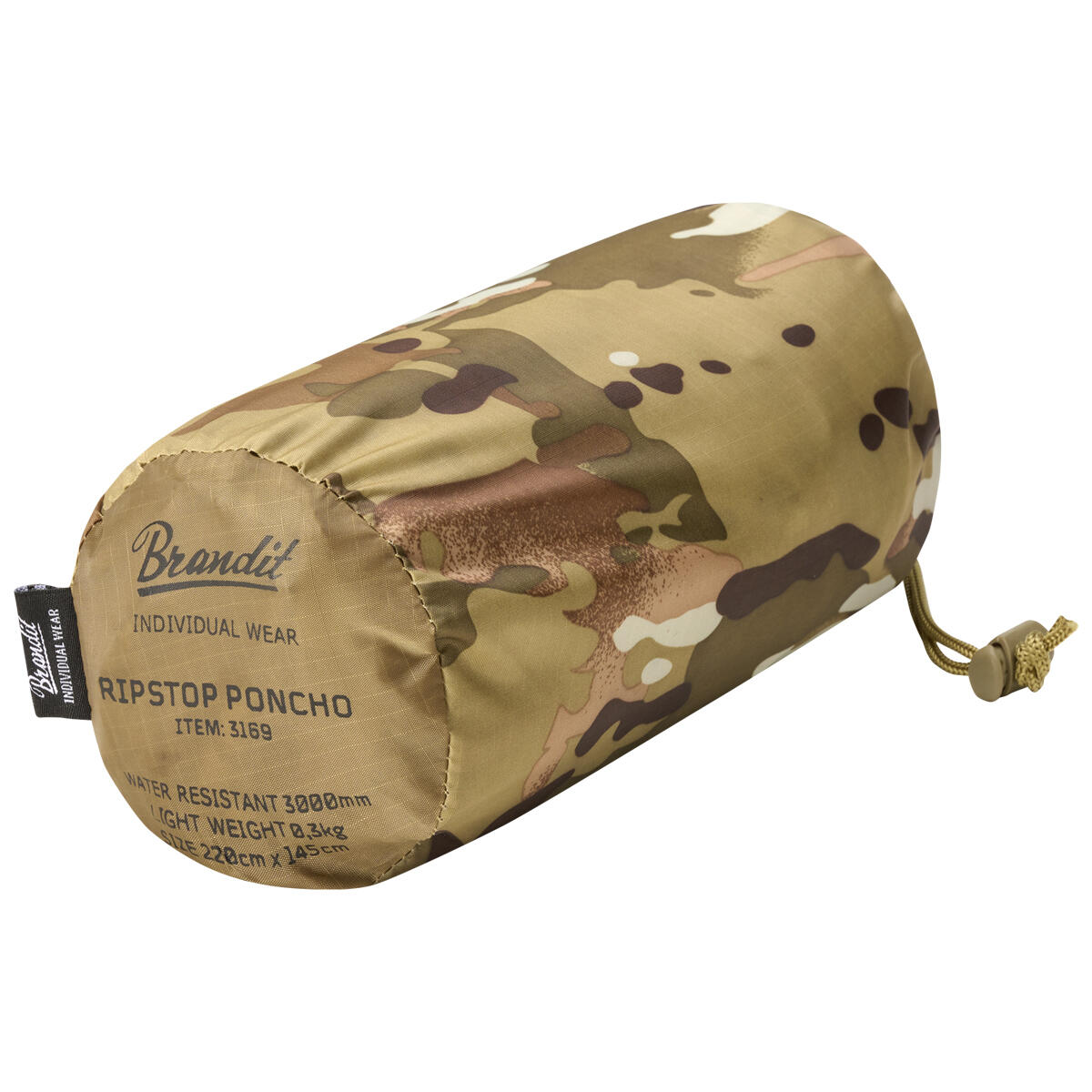 Brandit Ripstop Poncho Tactical Camo 2/2
