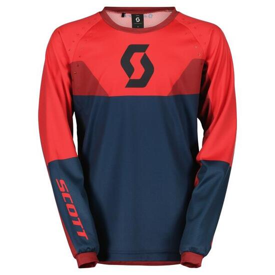 SCOTT Evo Track Junior Trikot dark blue/neon red, L