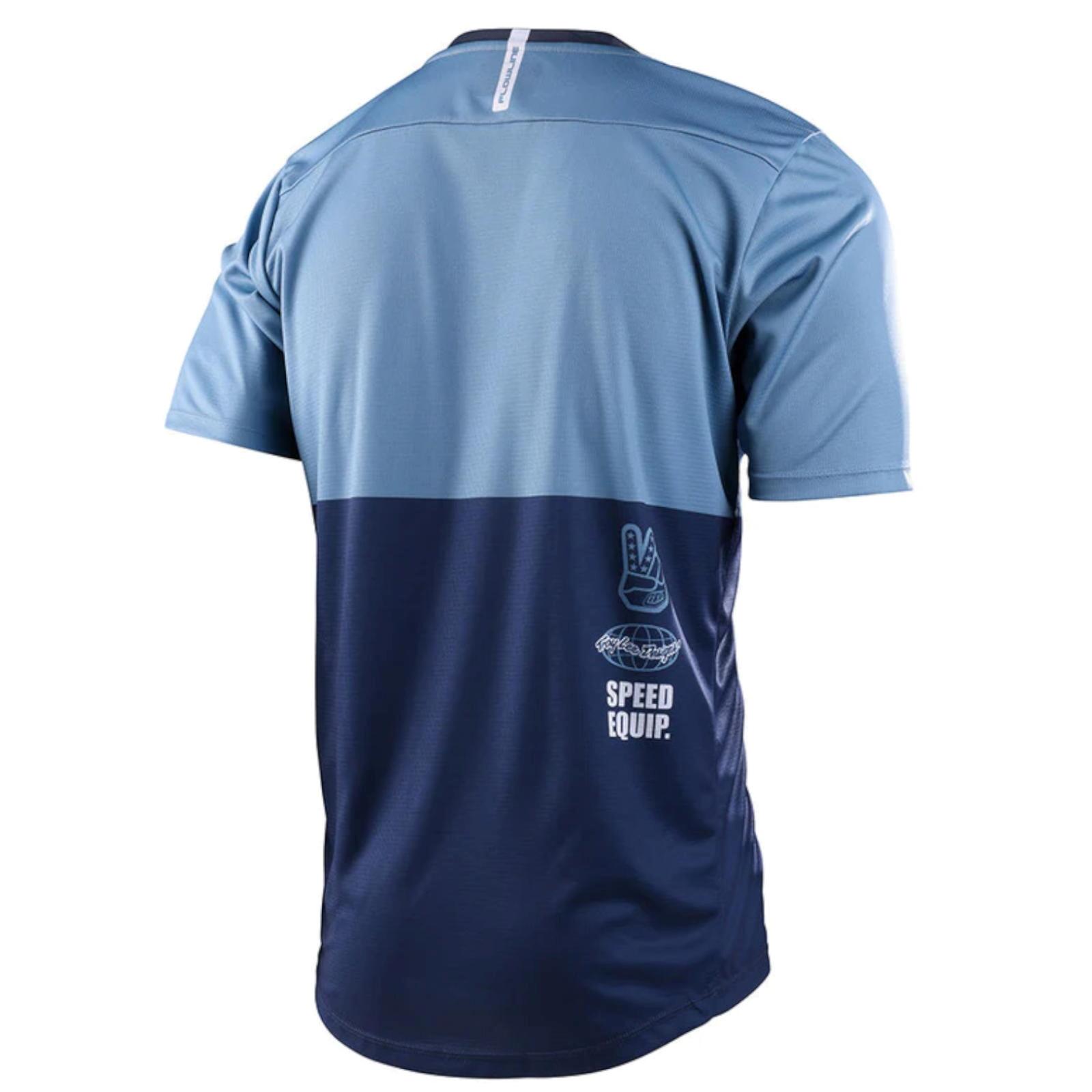 Maglia MTB FLOWLINE a maniche corte Blu Uomo 2/3