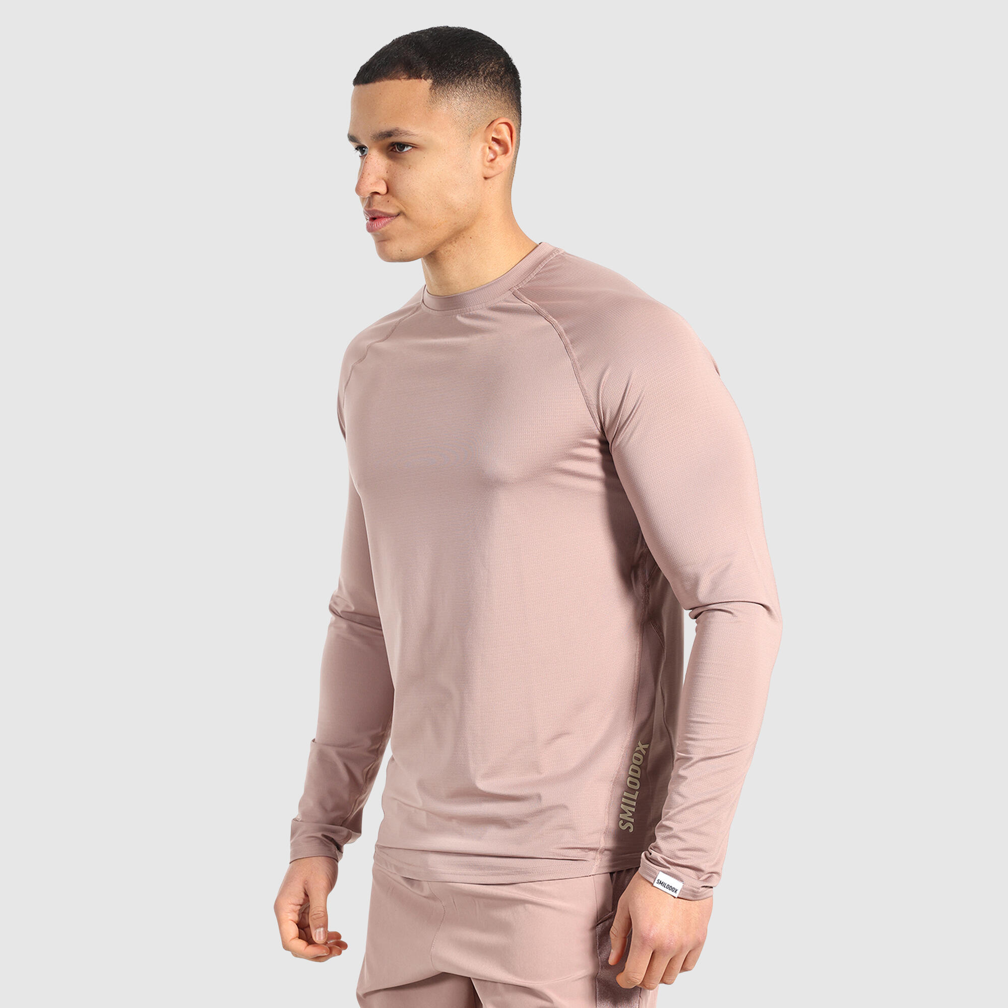 Herren Longsleeve Powerfit Taupe 2/6