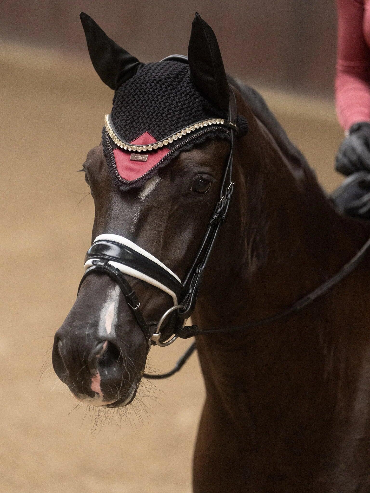 Bonnet anti-mouches Soft Rouge - Equestrian Stockholm 1/5