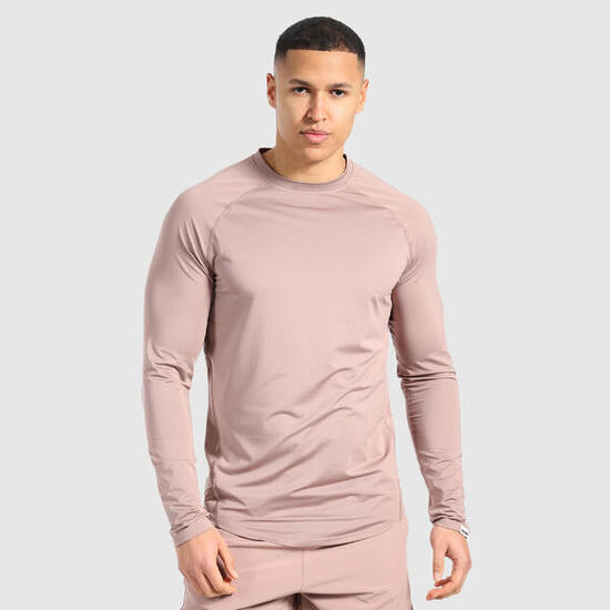 Herren Longsleeve Powerfit Creme