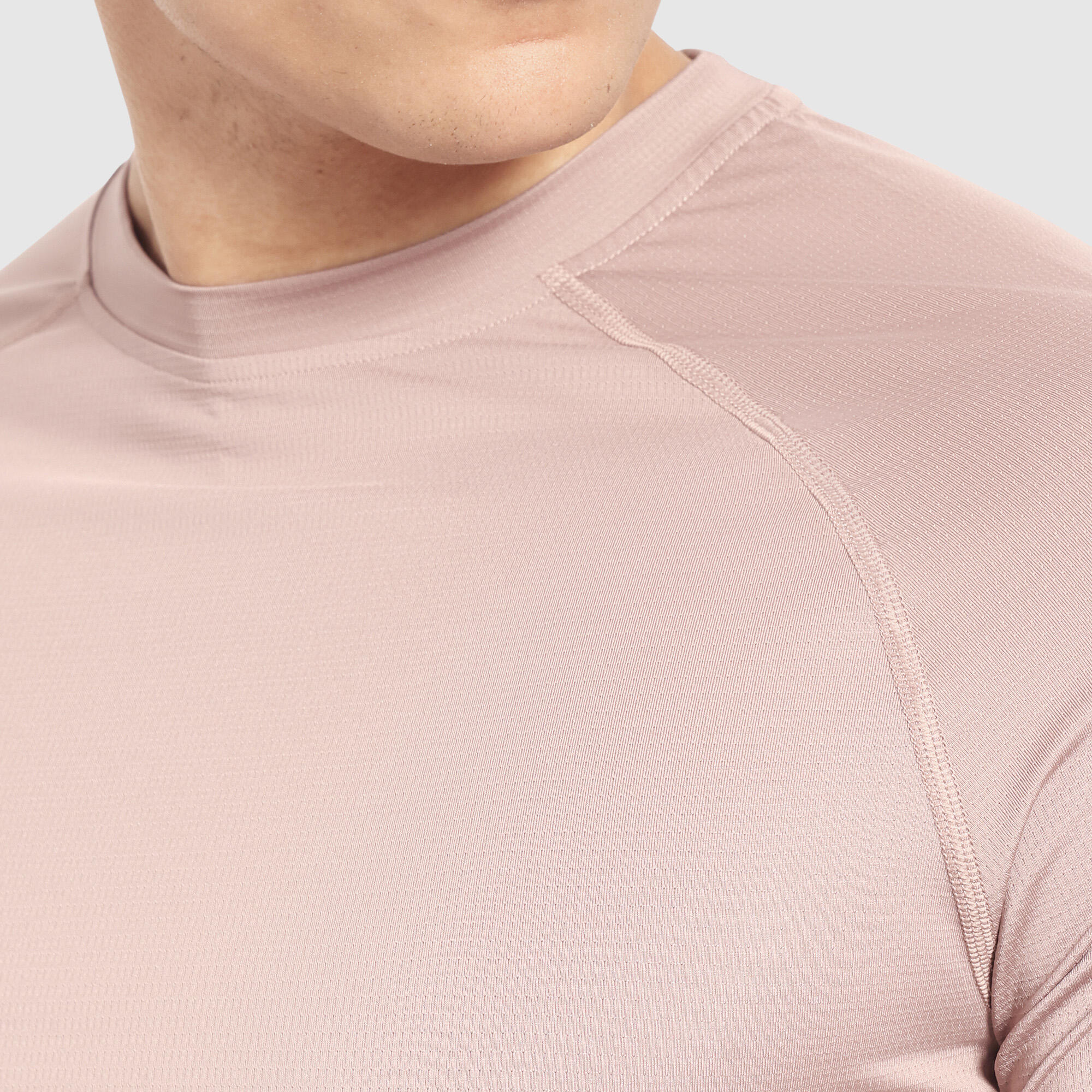 Herren Longsleeve Powerfit Taupe 4/6