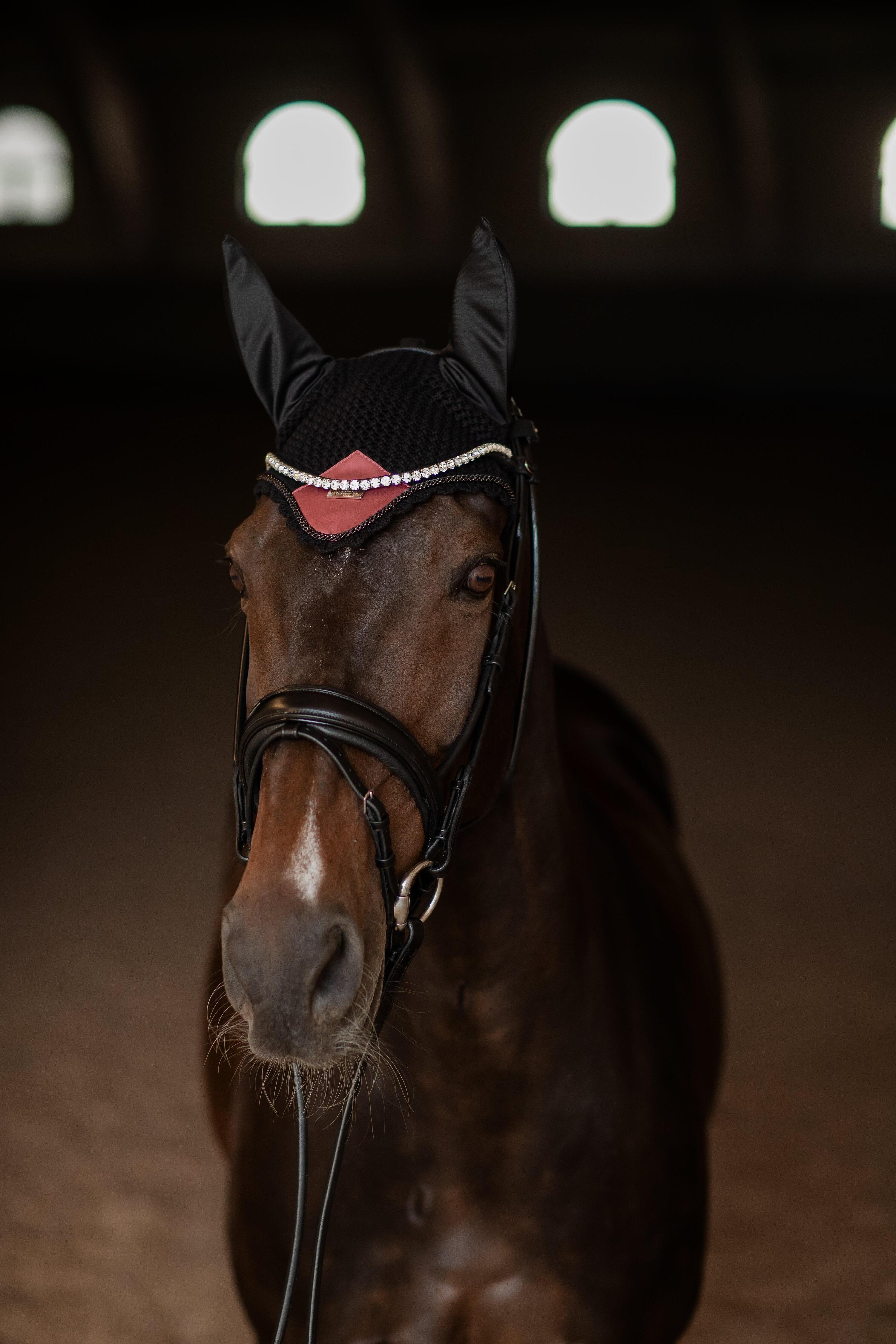 Bonnet anti-mouches Soft Rouge - Equestrian Stockholm 3/5