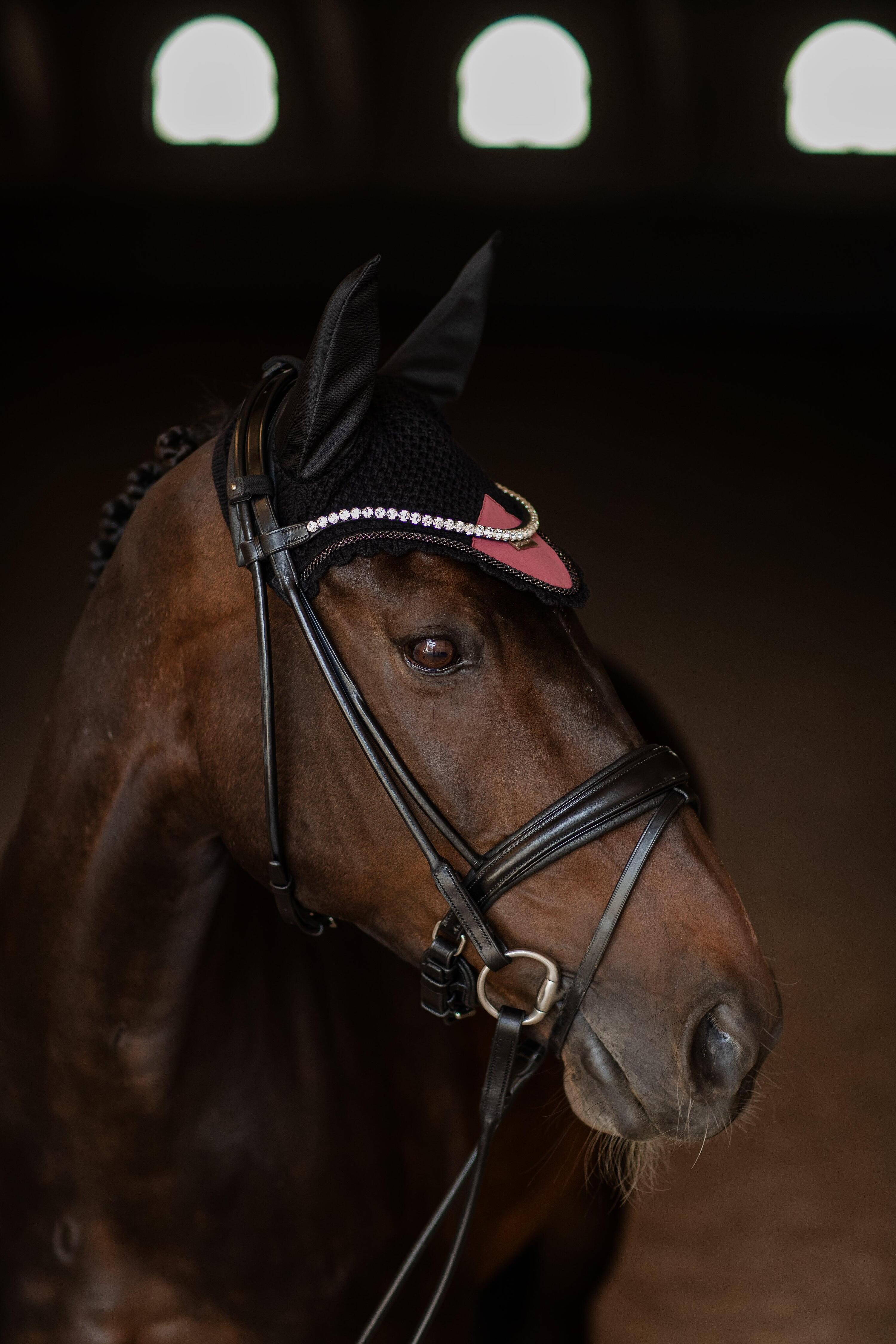 Bonnet anti-mouches Soft Rouge - Equestrian Stockholm 2/5
