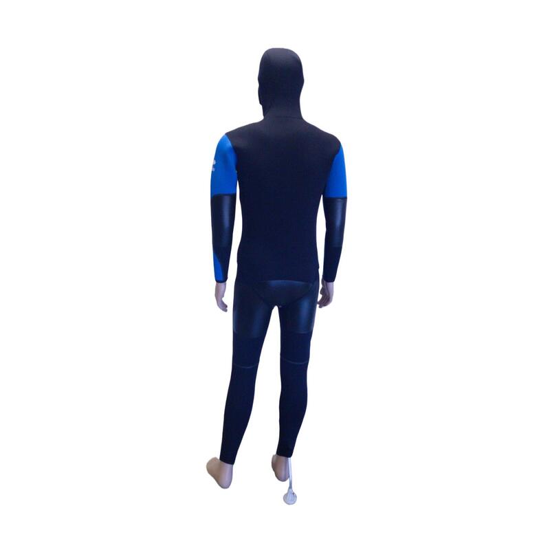 Ensemble pantalon Long John et veste 5 mm Adulte bleu noir